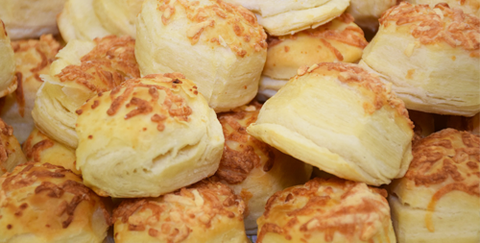 Gluten and dairy free savoury cheese and chive scones